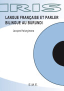 Langue française et parler bilingue au Burundi