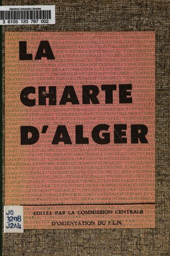 La charte d’Alger