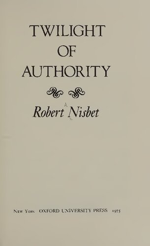 Twilight of Authority