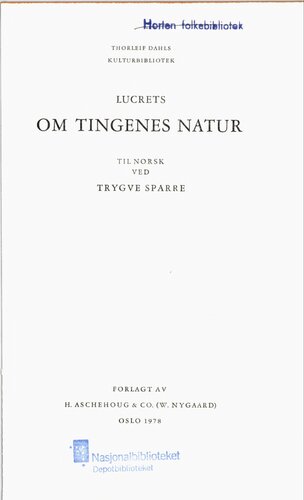 Om tingenes natur