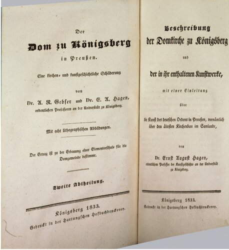 Der Dom zu Königsberg in Preußen : Eine kirchen- und kunstgeschichtliche Schilderung
