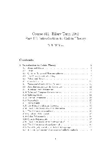 Introduction to Galois theory