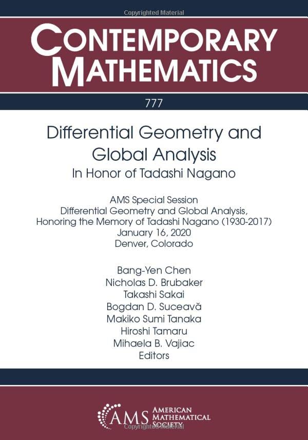 Differential Geometry and Global Analysis