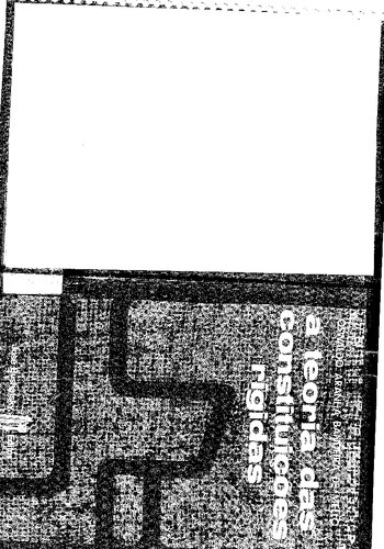 A Teoria das Constituições Rígidas