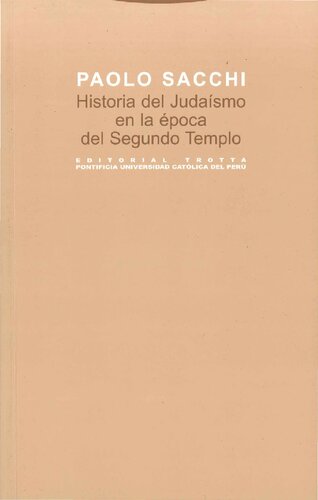 Historia Del Judaísmo En La Época Del Segundo Templo