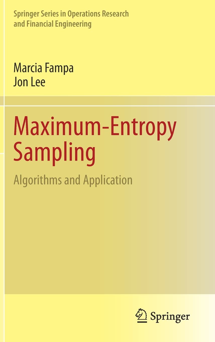 Maximum-Entropy Sampling: Algorithms and Applicatio
