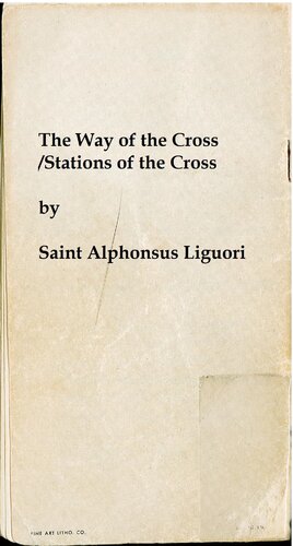 The Way or Stations of the Cross by Saint Alphonsus Liguori (Full Color) Vintage Booklet Catholic
