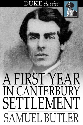 A First Year In Canterbury Settlement