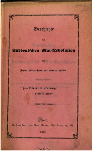 Geschichte der süddeutschen Mai-Revolution