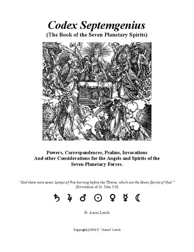 Codex Septemgenius - The Book of the Seven Planetary Spirits