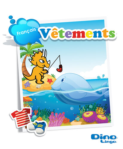 French for kids - Clothes storybook
