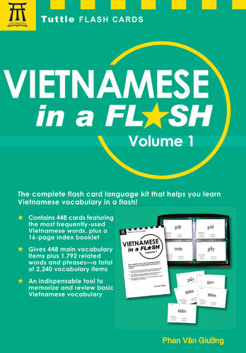 Vietnamese Flash Cards Kit Ebook: the Complete Language Learning Kit (200 hole-punched cards, CD with Audio recordings, 32-page Study Guide)