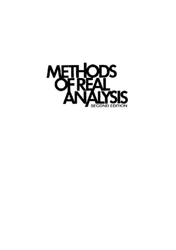 Methods of Real Analysis