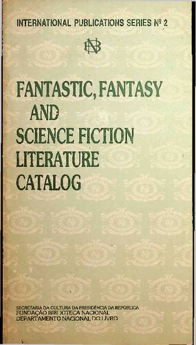 Fantastic, Fantasy and Science Fiction Literature Catalog