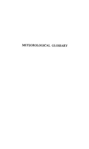 Meteorological Glossary