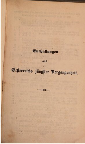 Enthüllungen aus Österreichs jüngster Vergangenheit