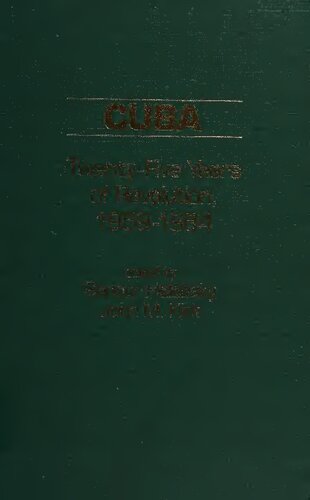Cuba: Twenty-five years of revolution, 1959-1984