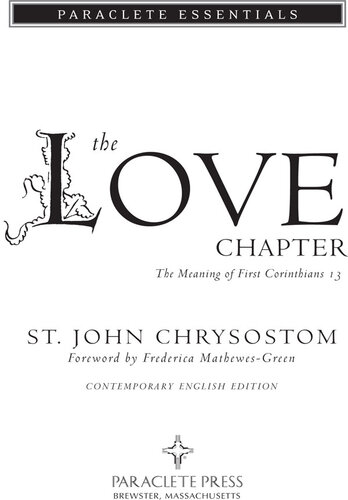The Love Chapter: The Meaning of First Corinthians 13