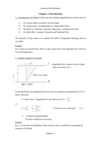 Advanced Fluid Mechanics