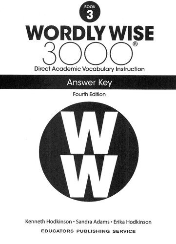 Wordly Wise, Grade 3_Key