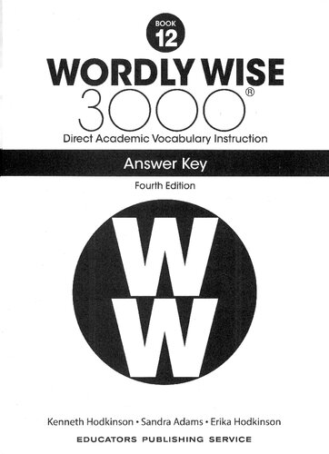 Wordly Wise, Grade 12_Key