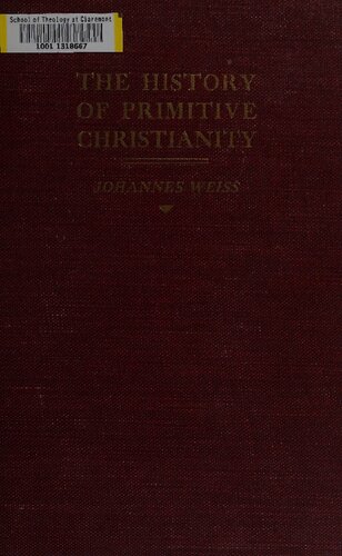 The history of primitive Christianity