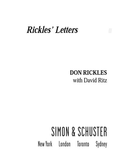 Rickles' Letters