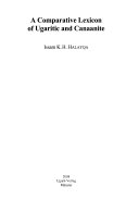 A Comparative Lexicon of Ugaritic and Canaanite