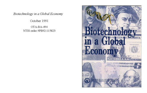 Biotechnology in a Global Economy