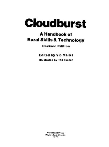 A Handbook of Rural Skills and Technology