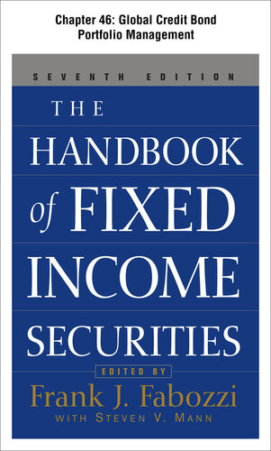 The Handbook of Fixed Income Securities, Chapter 46 - Global Credit Bond Portfolio Management