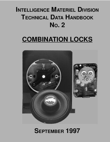 Intelligence Materiel Division Technical Data Handbook No. 2 - Combination Locks