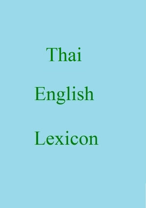 Thai english lexicon