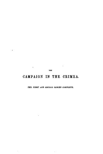 The Campaign in the Crimea: An historical sketch