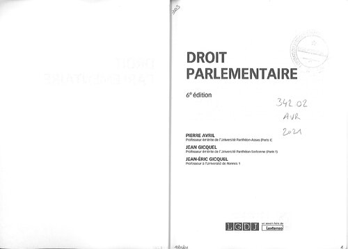 Droit parlementaire