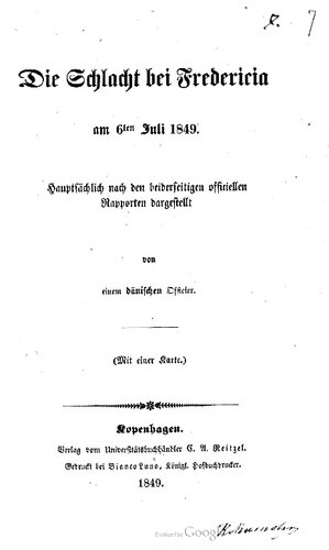 Die Schlacht bei Fredericia am 6ten Juli 1849