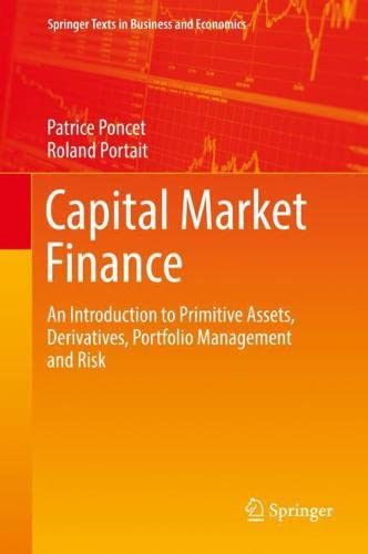 Capital Market Finance: An Introduction to Primitive Assets, Derivatives, Portfolio Management and Risk