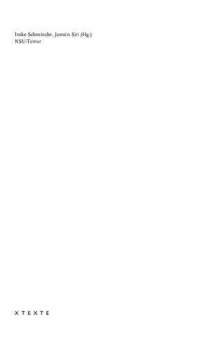 NSU-Terror. Ermittlungen am rechten Abgrund. Ereignis, Kontexte, Diskurse