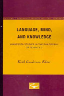 Language, Mind, and Knowledge