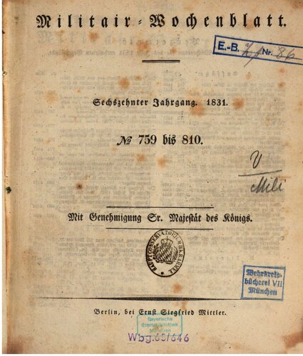 Militär-Wochenblatt