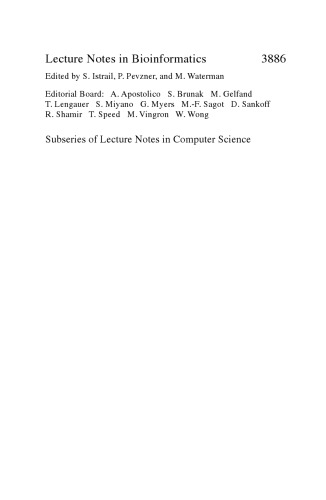 Knowledge Discovery in Life Science Literature: PAKDD 2006 International Workshop, KDLL 2006, Singapore, April 9, 2006. Proceedings