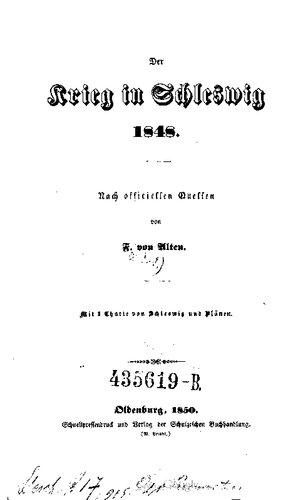 Der Krieg in Schleswig 1848