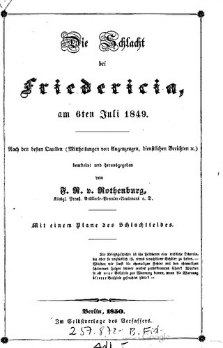 Die Schlacht bei Friedericia am 6ten Juli 1849