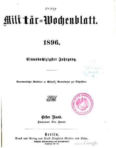 Militär-Wochenblatt