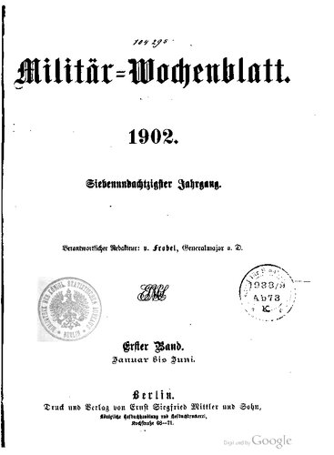 Militär-Wochenblatt