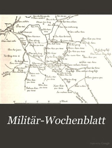 Militär-Wochenblatt. Beigebunden: Militär-Literatur-Zeitschrift, Jg. 85