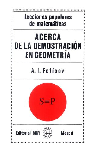 Acerca de la demostración en geometría