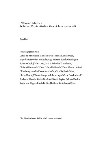 Politik – Theorie – Erfahrung. 30 Jahre feministische Geschichtswissenschaft im Gespräch
