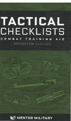 Tactical Checklists: Combat Training Aid