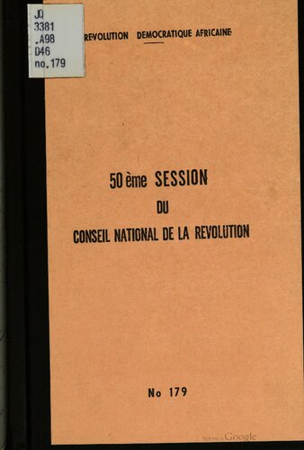50ème session du Conseil National de la Révolution